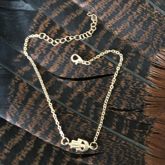 𝅺HAMSA Hand Stackable and Adjustable Anklet or Bracelet 🪬 - Picture 2 of 5